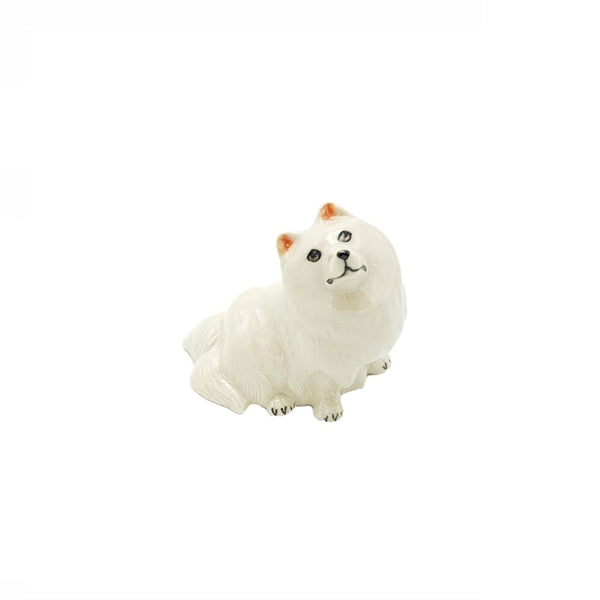 Japanese Spitz Sitting Figurine Small