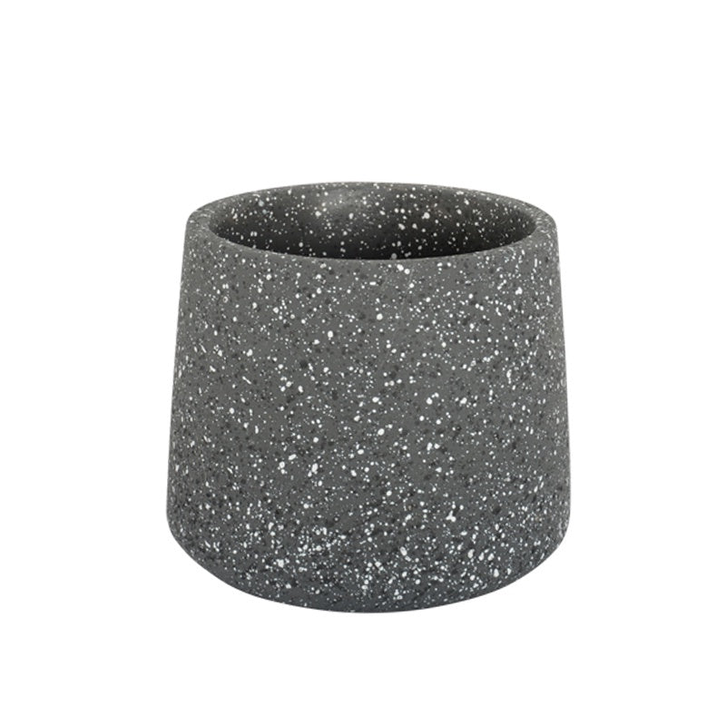 Jasper Planter Pot Black Terrazzo 15cm