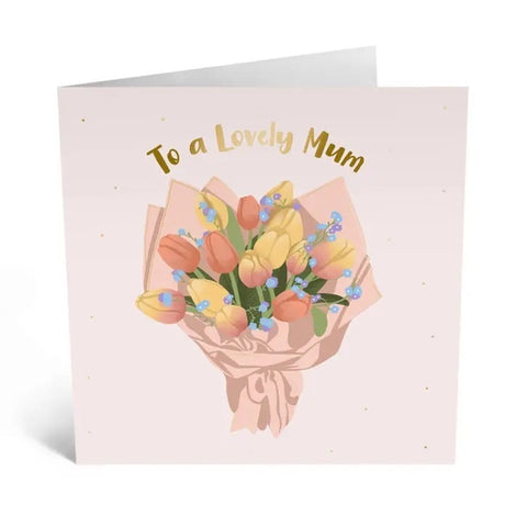 Flowers Lovely Mum Greeting Card