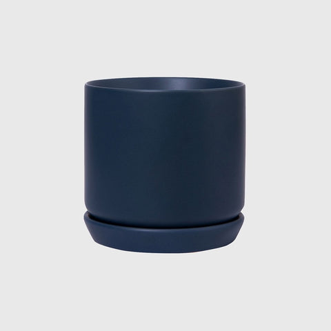 Oslo Medium Planter Pot Muted Navy 15cm