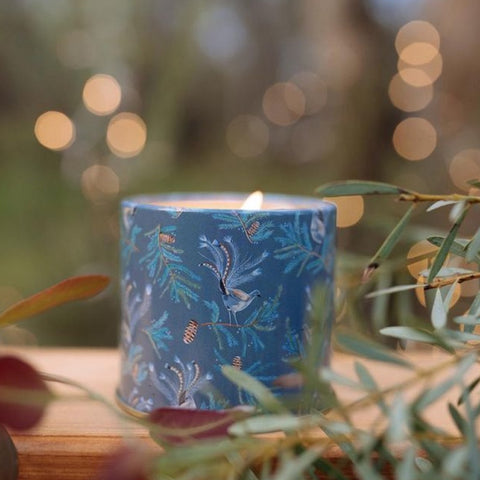 Meeraboo Blue Cypress + Native Sage Tin Soy Candle