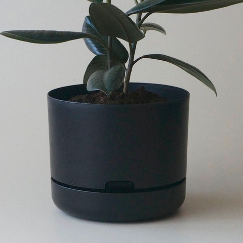 Mr Kitly Selfwatering Pot 25cm Recycled Black