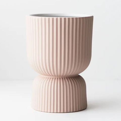Palina Pedestal Pot Light Pink 15cm