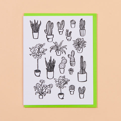 Planttern Letterpress Greeting Card