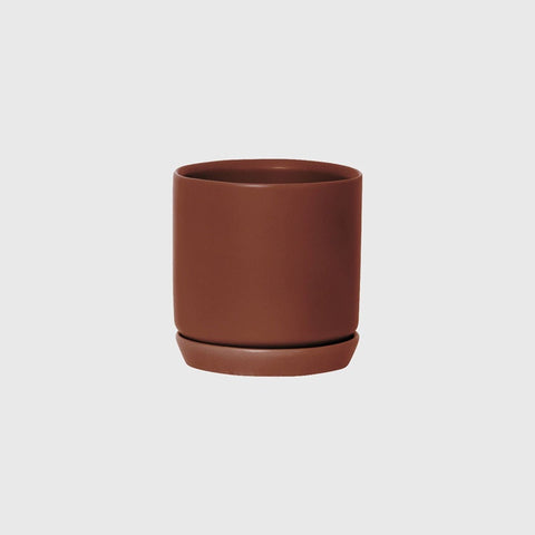 Oslo Small Planter Pot Brick 12cm