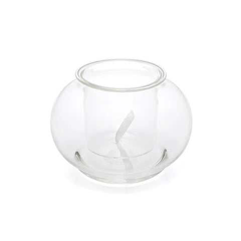 Small Clear Self Watering Glass Pot