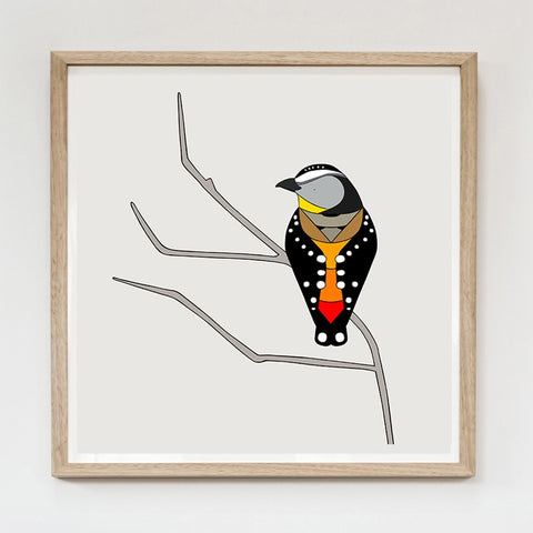 Spotted Pardalote Framed Art Print by Eggpicnic