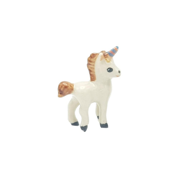 Unicorn Figurine White/Brown