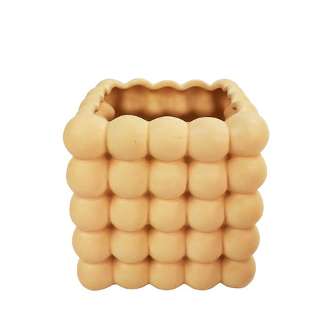 Addie Bubble Planter Pot Sand 13cm