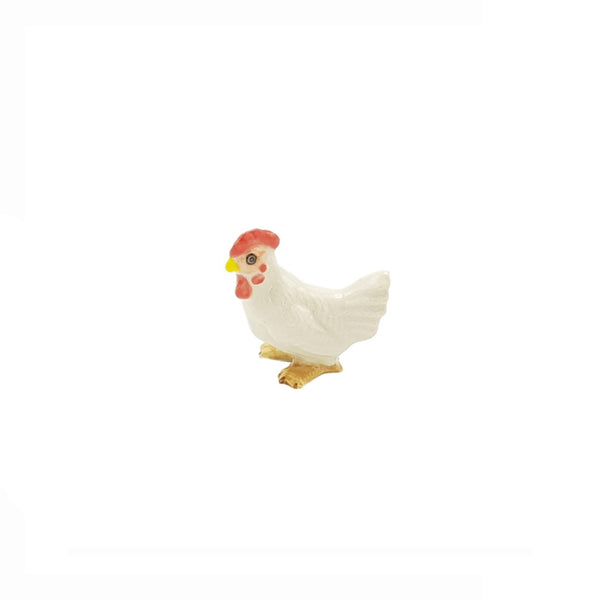 White Hen Figurine Small