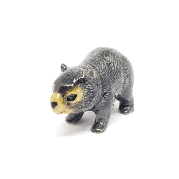 Wombat Figurine Dark Brown