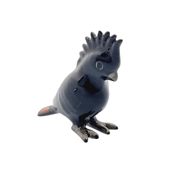 Black Cockatoo Figurine Small