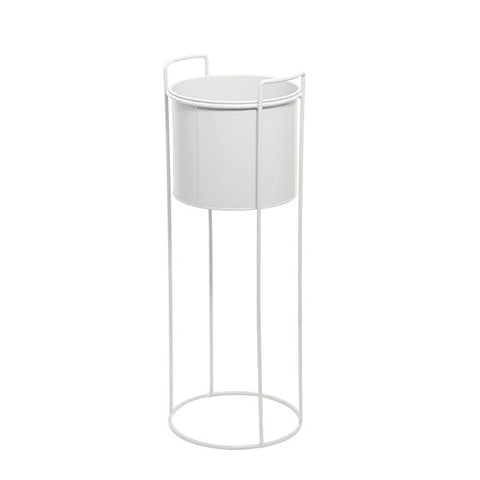 Metal Plant Stand with Round White Cover 65cm